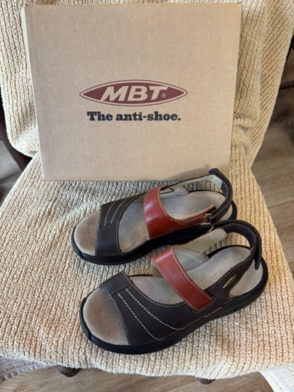 MBT Women Anti Shoe two tone Sandals